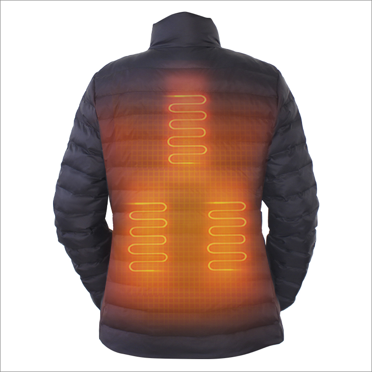 Battery Lightweight Woman Heated Jacket with heating