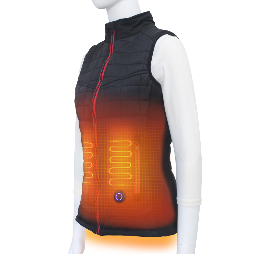 Women's Runner Walking Hiking Lightweight Heated Thermal Padded Gilet