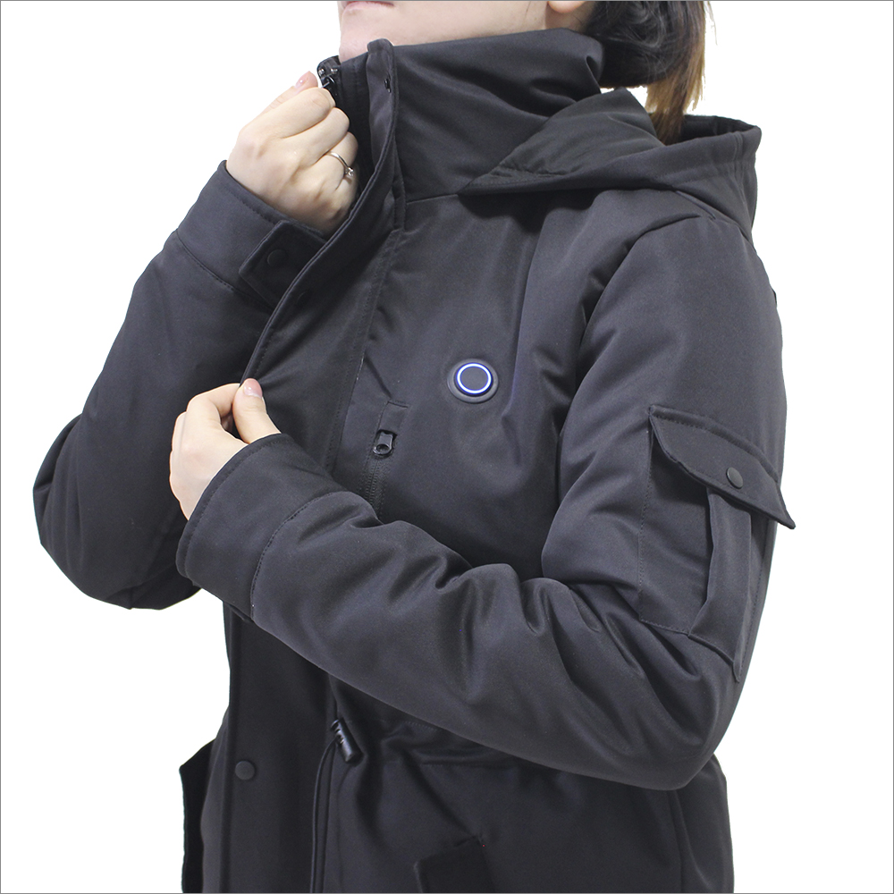 Womens Waterproof heated Jacket Warm Winter Snow Coat for outdoor sport