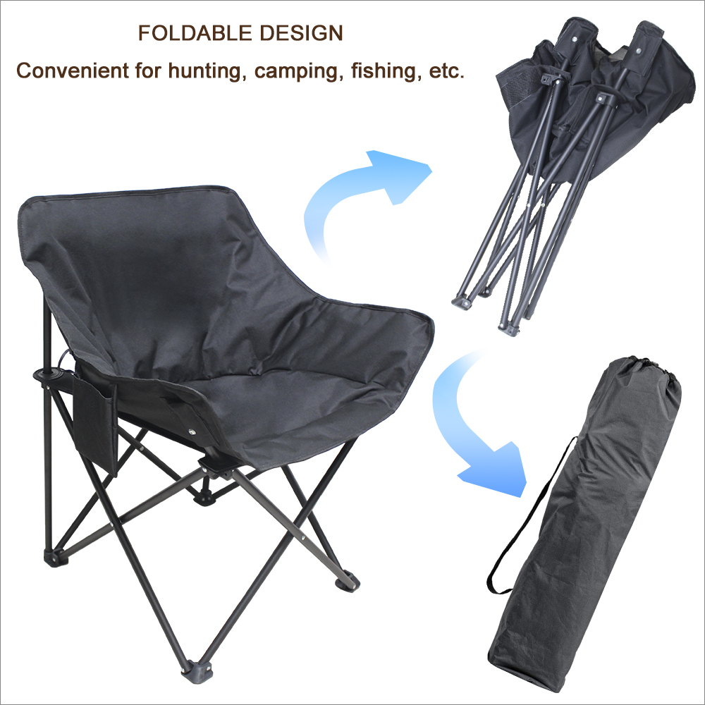 Foldable Heated Camo Chair with for Hunting Fishing Hiking
