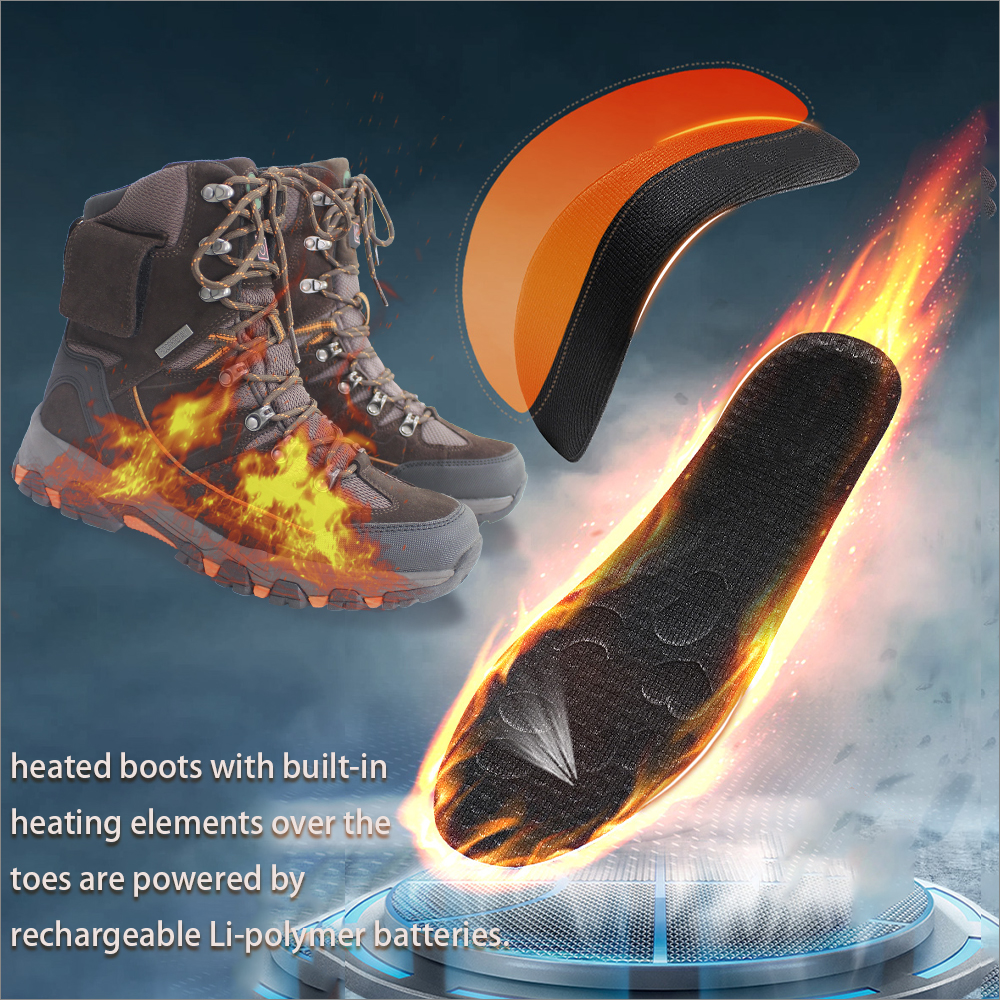 3.7v Electric Battery Powered Heated boots Shoes