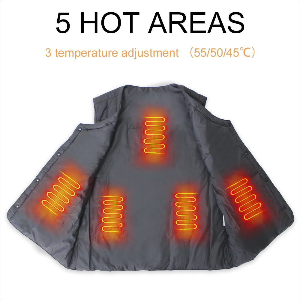 Battery Powered 5V 7.4V Heated Vest