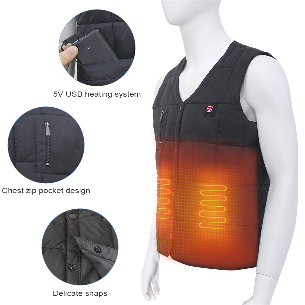 Battery Powered 5V 7.4V Heated Vest