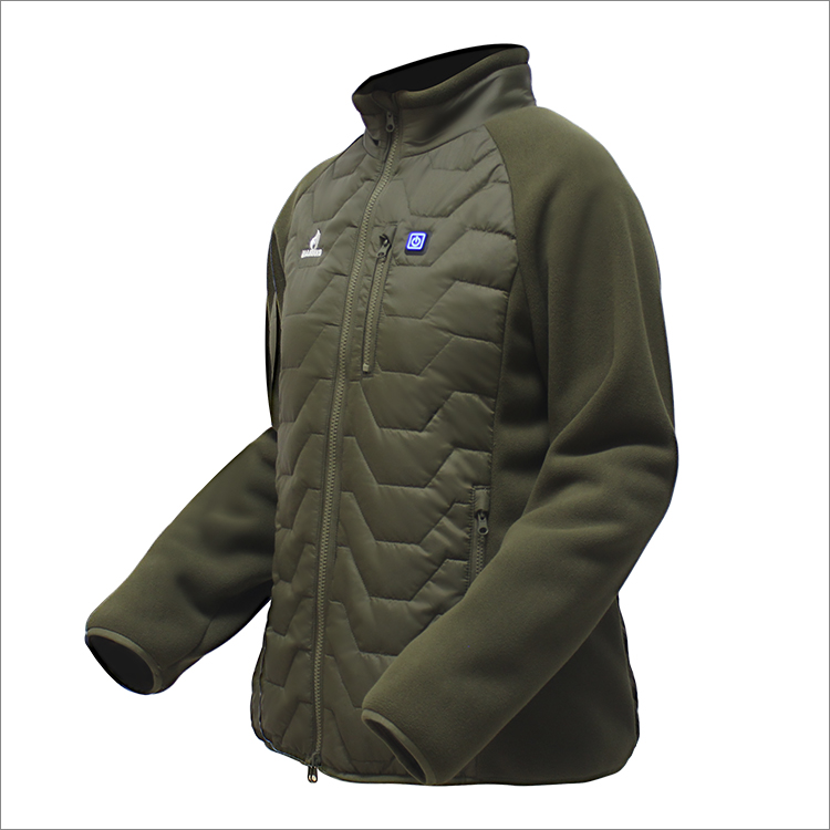 Men's Outdoor Heated Fleece Coat With 5 Heating Pad-copy-64537edc0c457