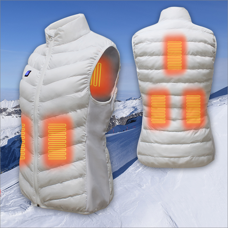 Winter Lightweight USB Rechargeable Battery Thermal Heated Vest for women