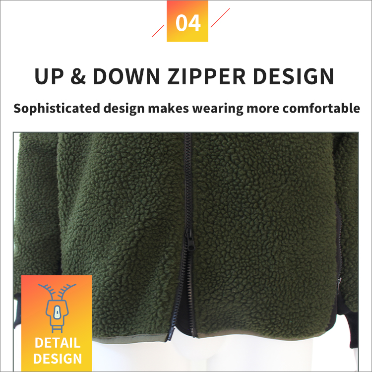 Winter Hunting Sport Heated Berber Fleece Jacket