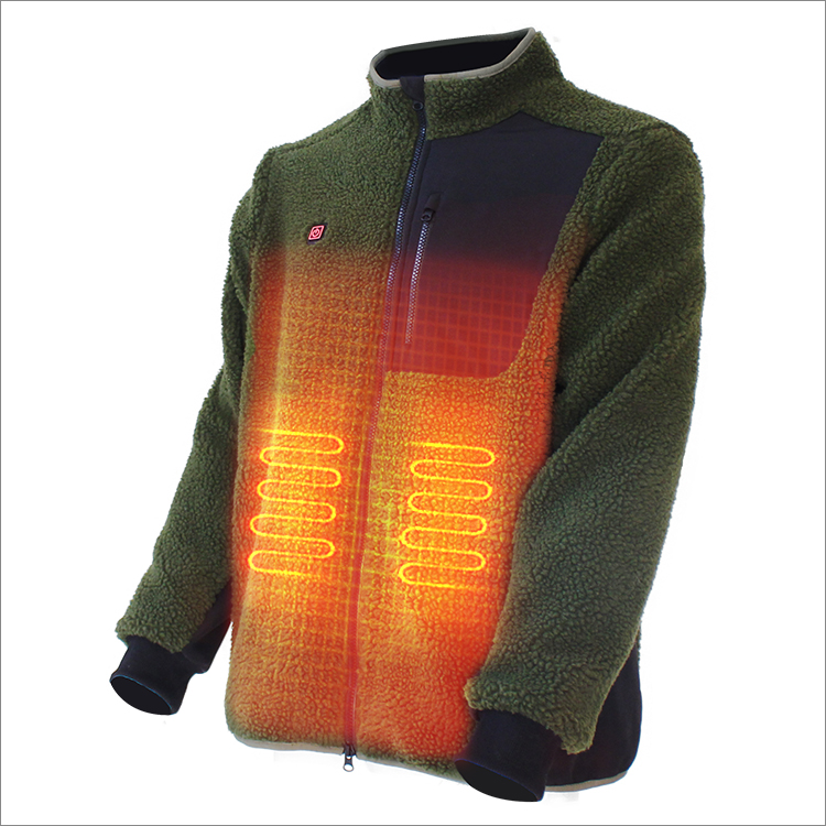 Winter Hunting Sport Heated Berber Fleece Jacket