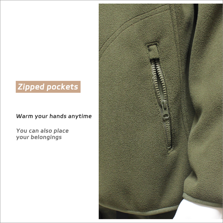 Man's Classic-Fit Long-Sleeve Full-Zip Polar Soft Heated Fleece Jacket