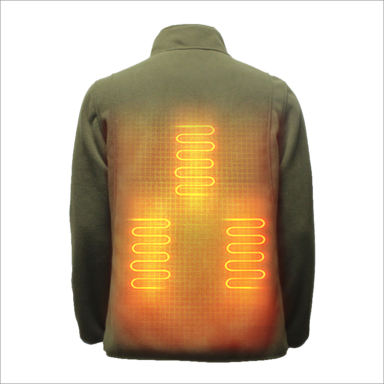 Man's Classic-Fit Long-Sleeve Full-Zip Polar Soft Heated Fleece Jacket