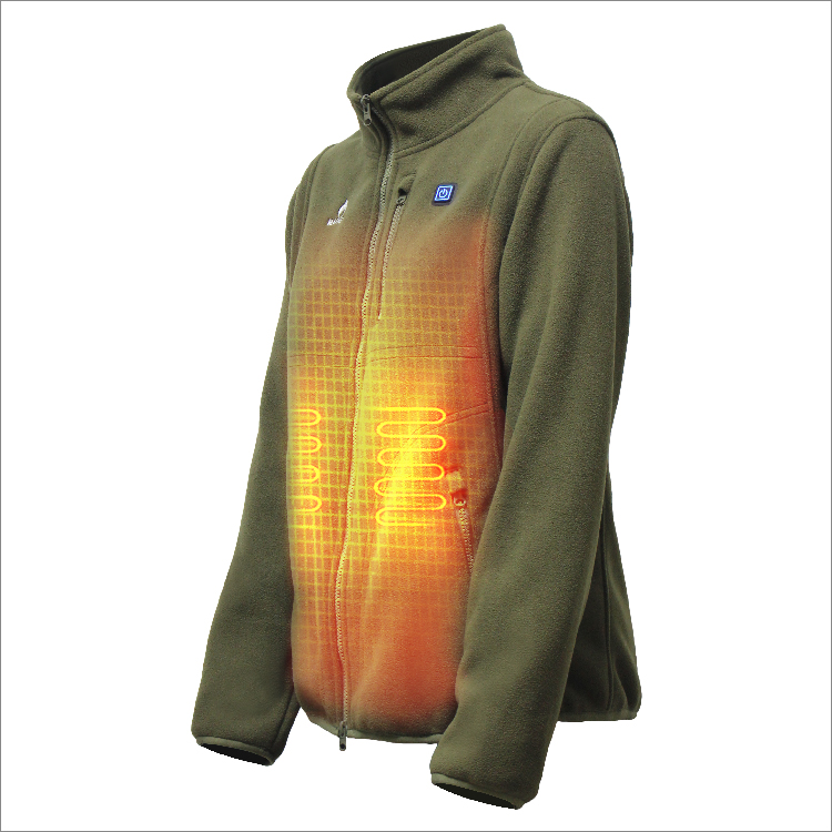 Woman's Classic-Fit Long-Sleeve Full-Zip Polar Soft Heated Fleece Jacket