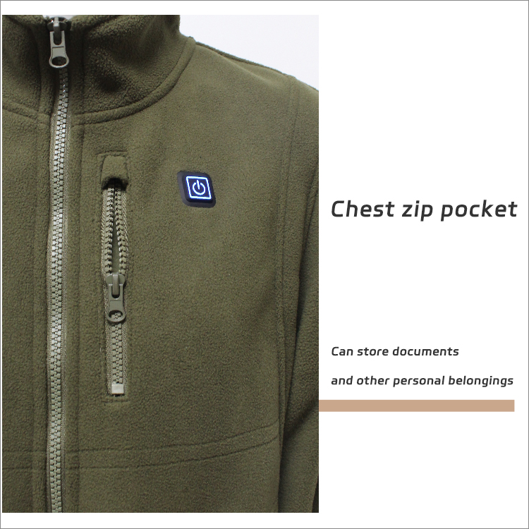 Woman's Classic-Fit Long-Sleeve Full-Zip Polar Soft Heated Fleece Jacket