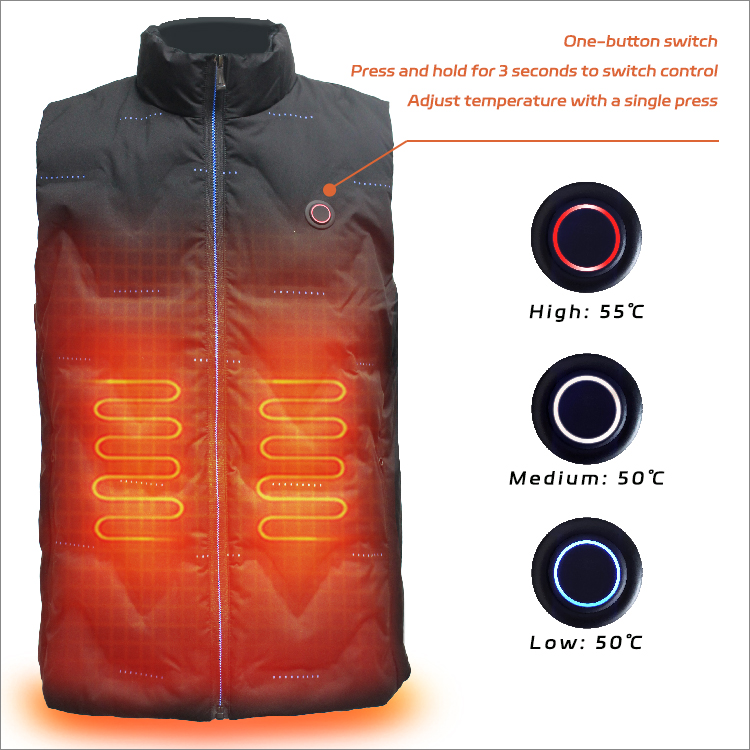 Winter Sailing sport Light Down Heated vest