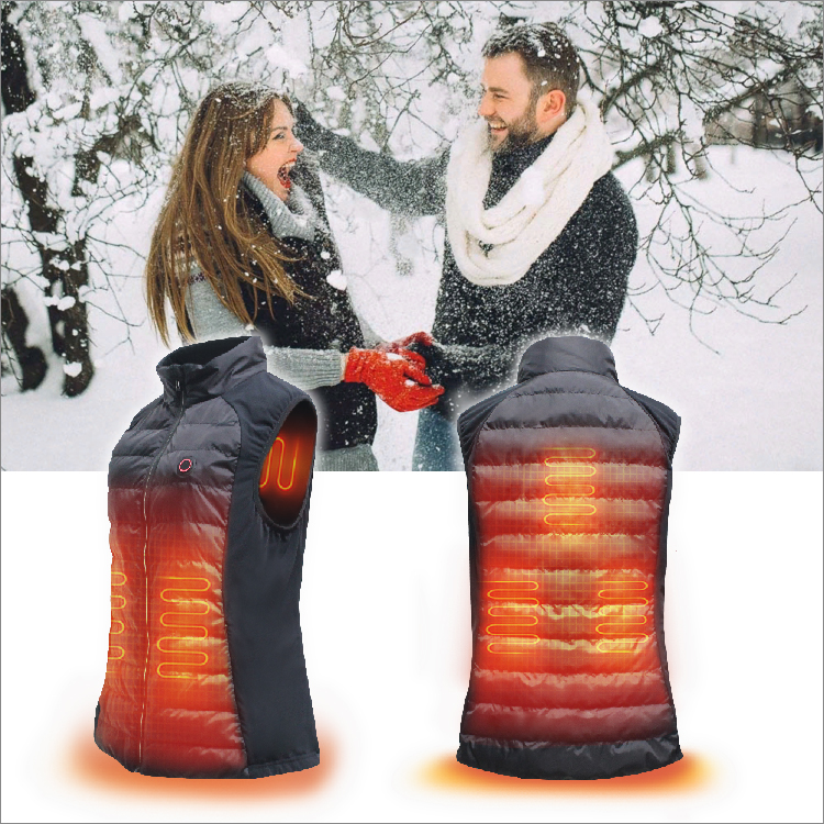 Women's vest Winter Thermal USB Smart Warming Heated Gilet
