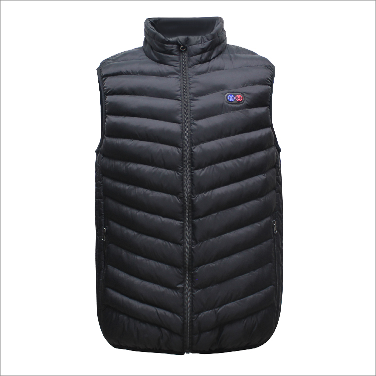 Men's heated vest sleeveless vest 3 level temperature heated body battery heated vest