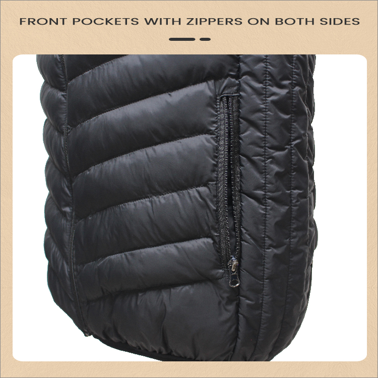 Men's heated vest sleeveless vest 3 level temperature heated body battery heated vest