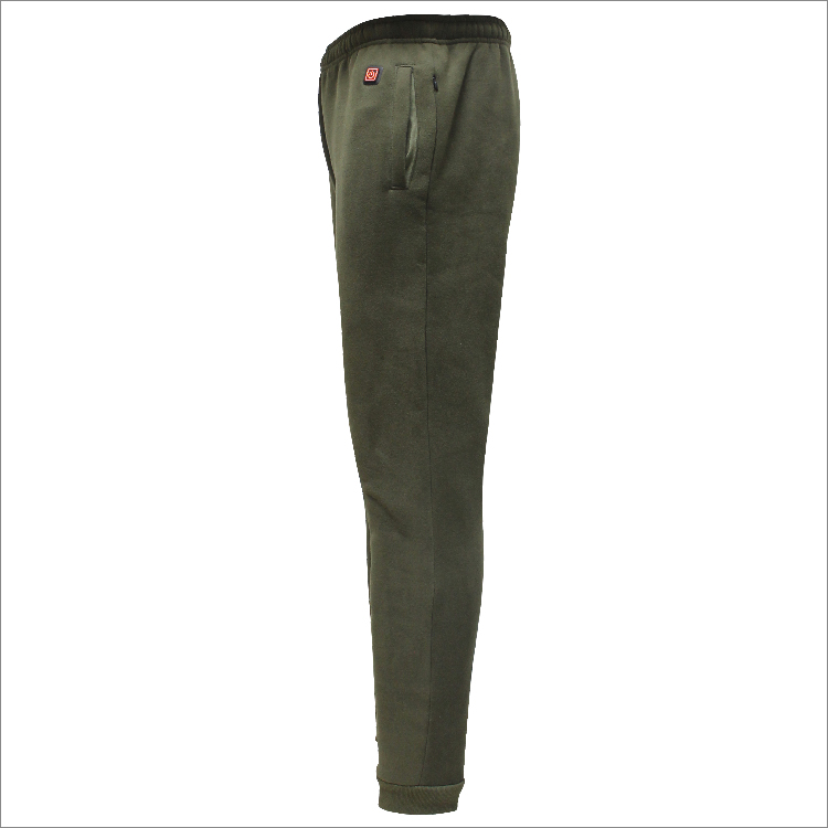 Winter Army Green Trousers Battery 3 Zones Heated Sports Pants For Men
