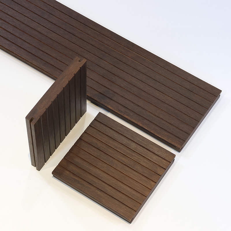 Coffee Color Light Carbonized Outdoor Bamboo Decking
