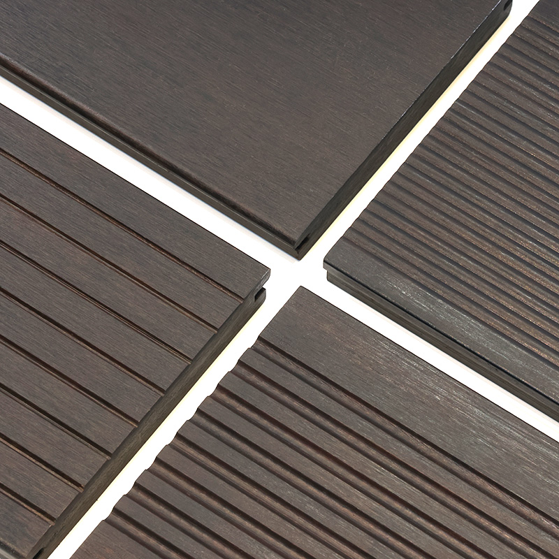 Dark Carbonized Outdoor Bamboo Decking