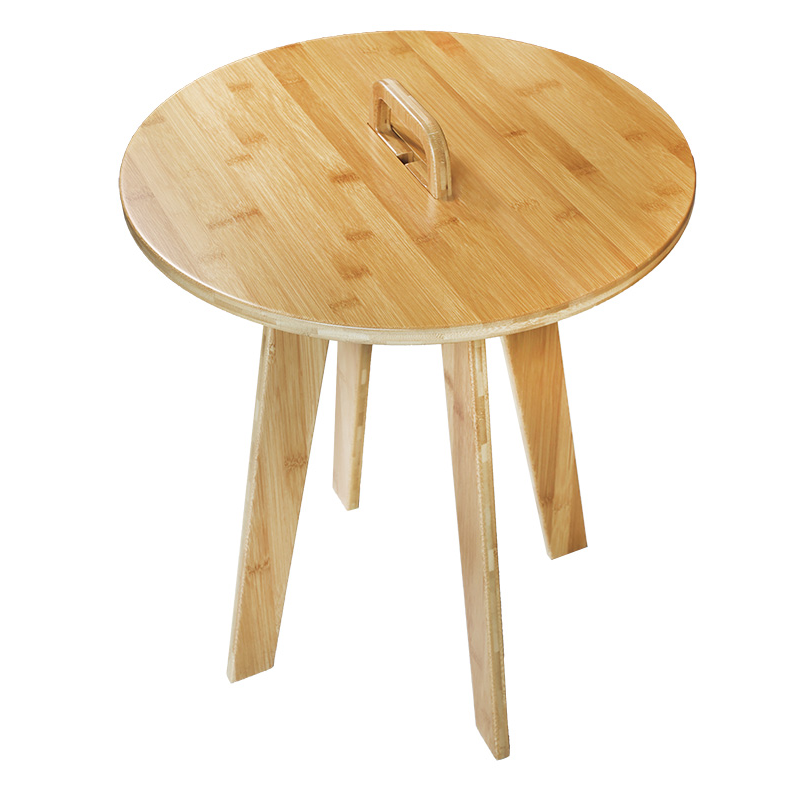 Small Round Bamboo Coffee Table