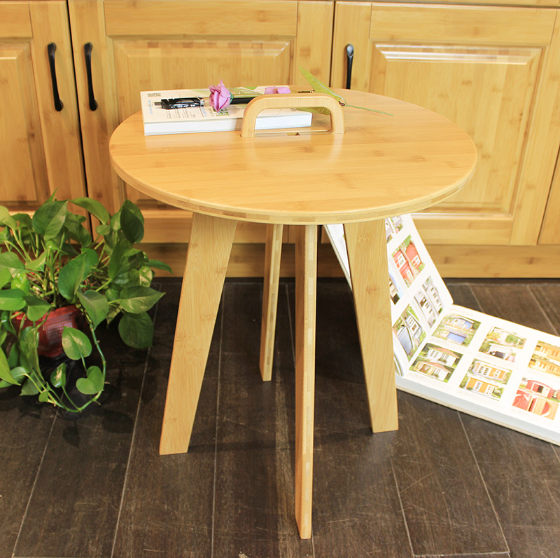 Small Round Bamboo Coffee Table