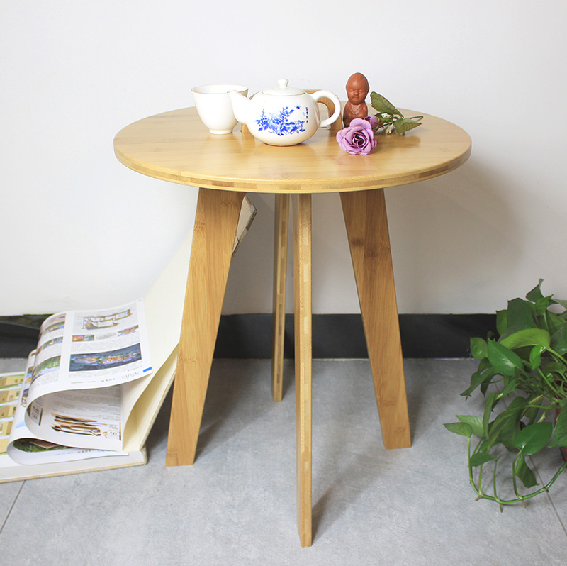 Small Round Bamboo Coffee Table