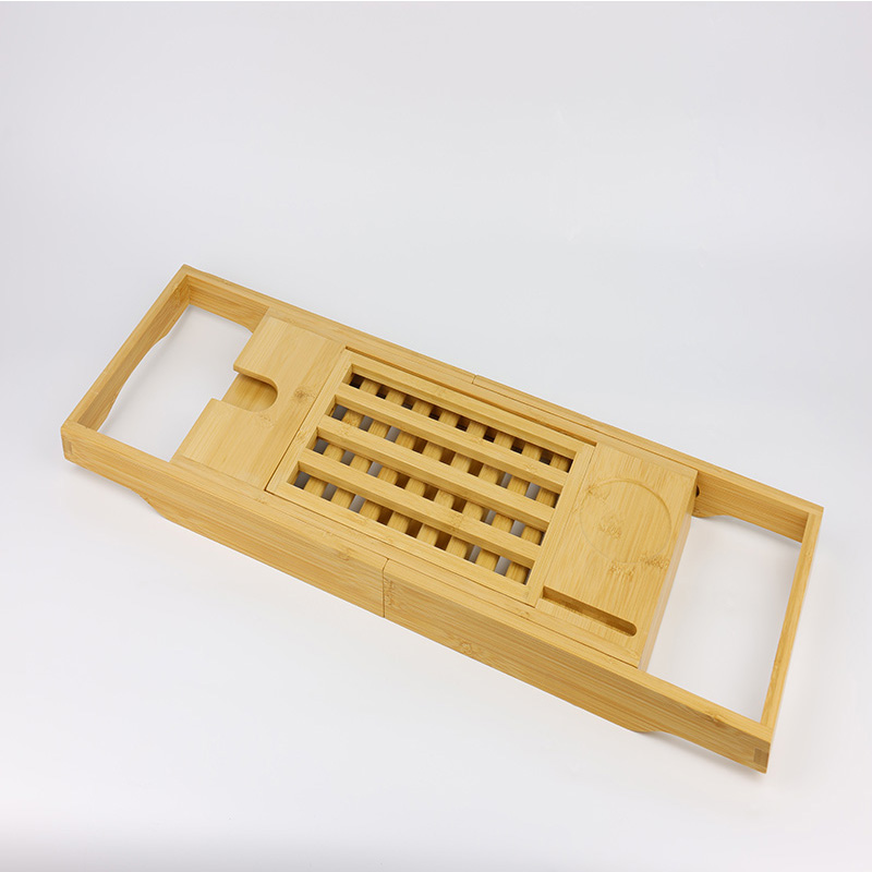 Adjustable Handcrafted Bamboo Bath Tray