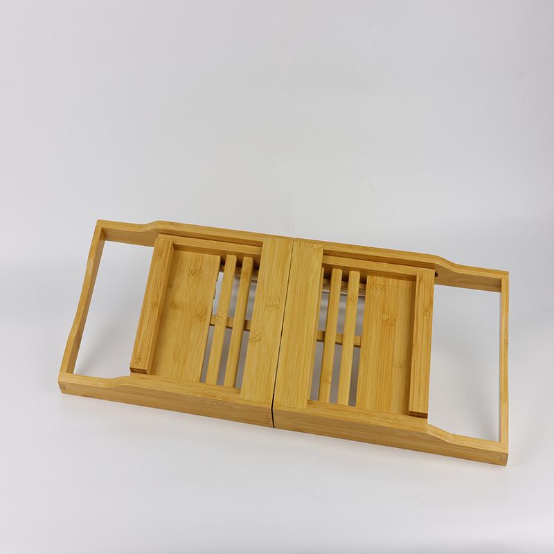 Adjustable Handcrafted Bamboo Bath Tray