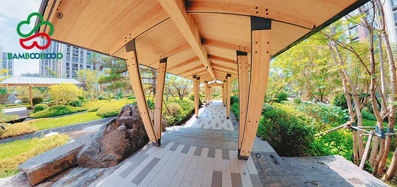 Bamboo corrider and architecture application