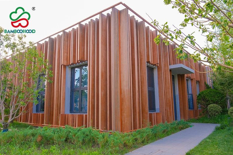 Low-carbon bamboo building landscape