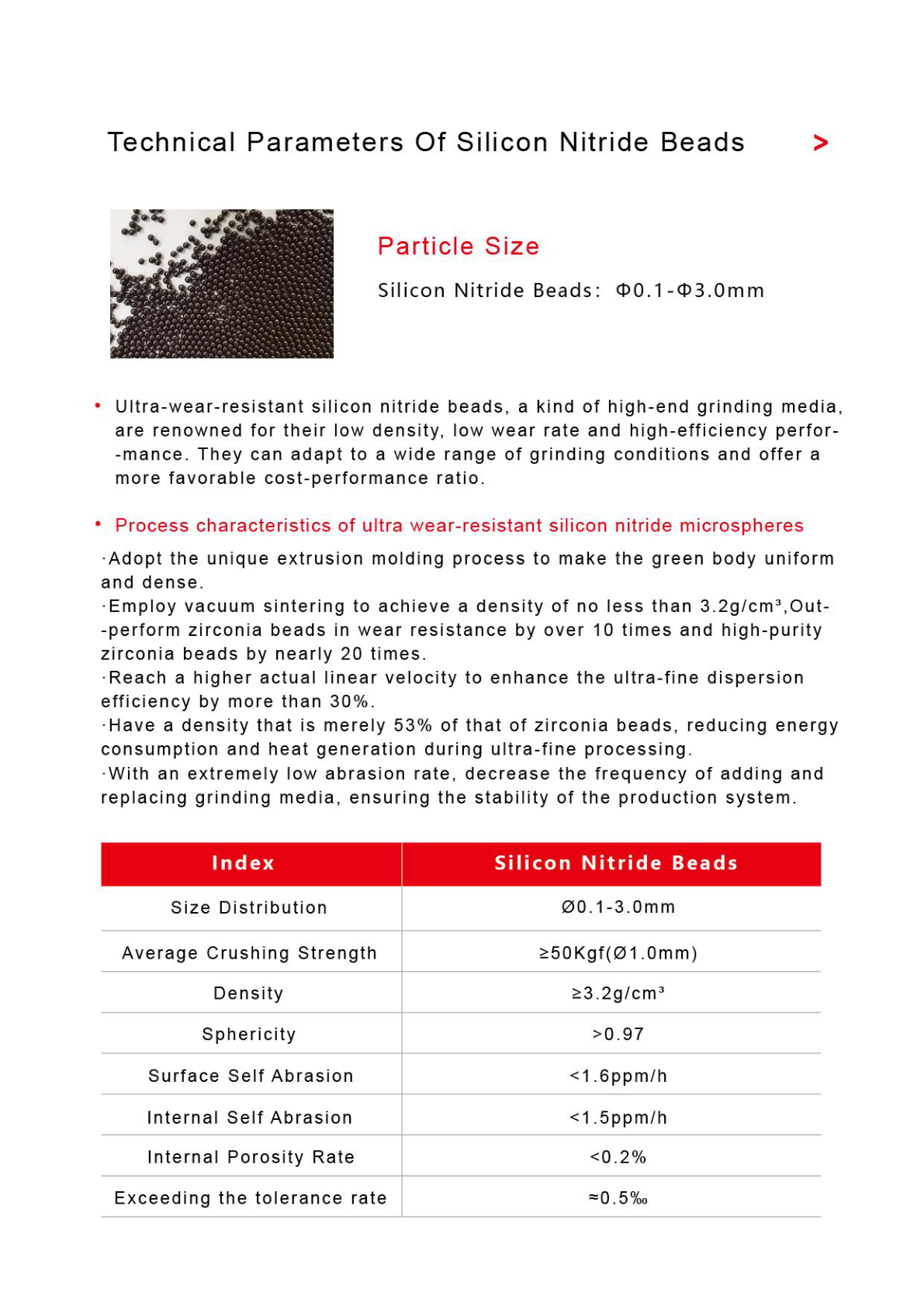 Zirconia ceramic parts classification and technical parameters