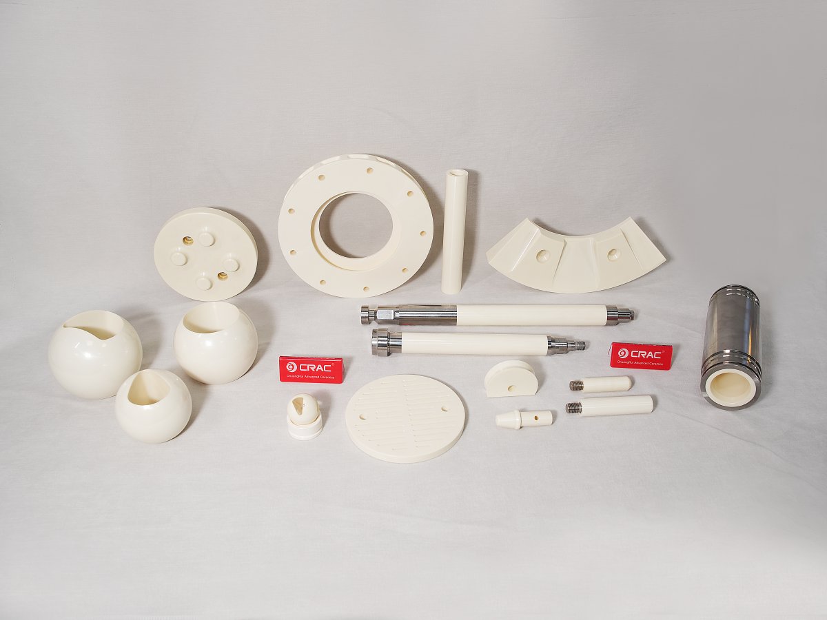 Zirconia ceramic mechanical components demonstrating wear resistance