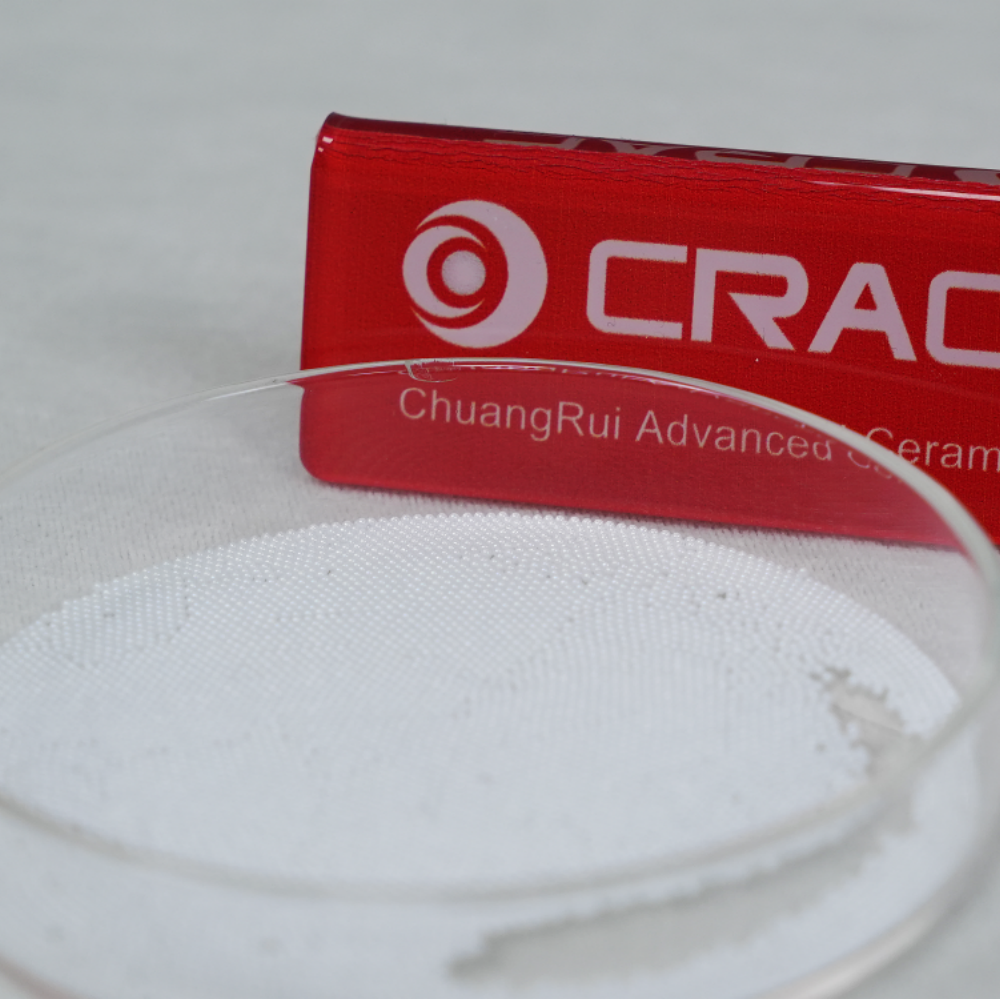 Silicon Nitride Microbeads Close-up