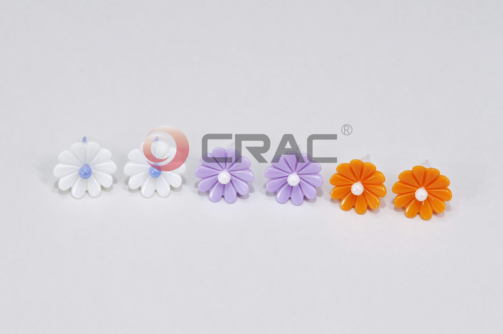 Flower Stud Earring Ceramic Jewelry Parts